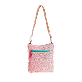 Schoudertas/ crossbody Yara roze
