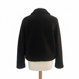 Jasje / vest bouclé zwart