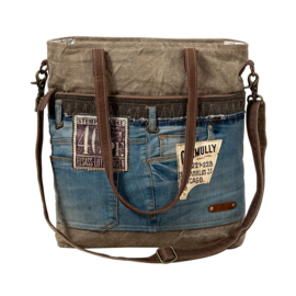 Schoudertas/ Totebag Denim