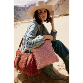 Schoudertas/ crossbody Yara roze