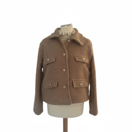 Jasje/ vest bouclé zand