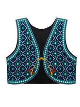 Gilet mirror blue-green