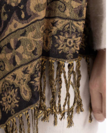Sjaal Paisley camel