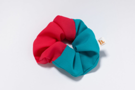 scrunchie duo pink & sea green