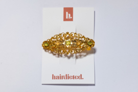 barette gold & green