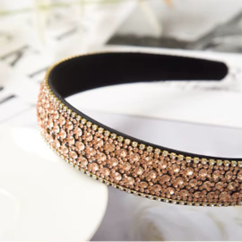 Diadeem strass rosé