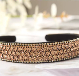 Diadeem strass rosé