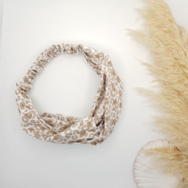 Hairtwist leopard beige