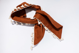 hairscarf peachskin rusty