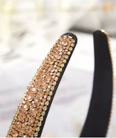 Diadeem strass rosé