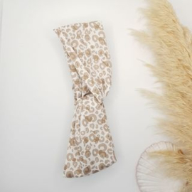 Hairtwist leopard beige