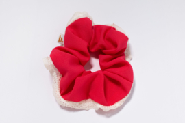 scrunchie lace pink