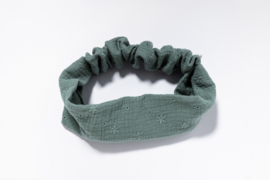 hairwrap broderie old green