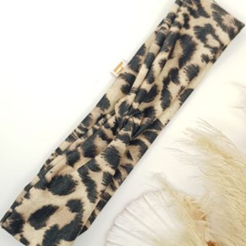 Infinity leopard hairband