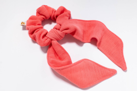 scrunchie scarf coral