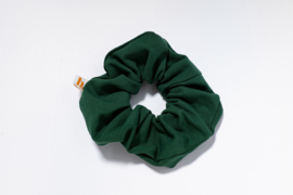 scrunchie cotton dark green