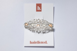 barette silver & rose
