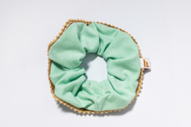 scrunchie lace soft green