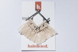 slide silver macrame