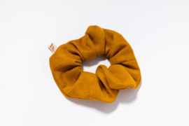 scrunchie suède look ocher