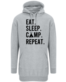 Eat. Sleep. Camp. Repeat. Hoodie Dress