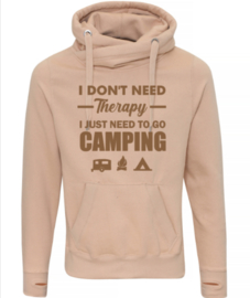 I don't need therapy Cross Neck Hoodie