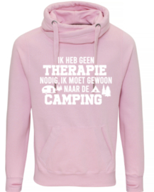 Ik heb geen therapie nodig  Cross Neck Hoodie