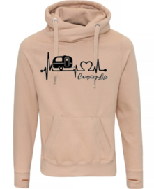 Camping Life ( Caravan ) Cross Neck Hoodie