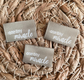 Label One tiny miracle