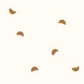 Croissantjes katoen jersey gebroken wit