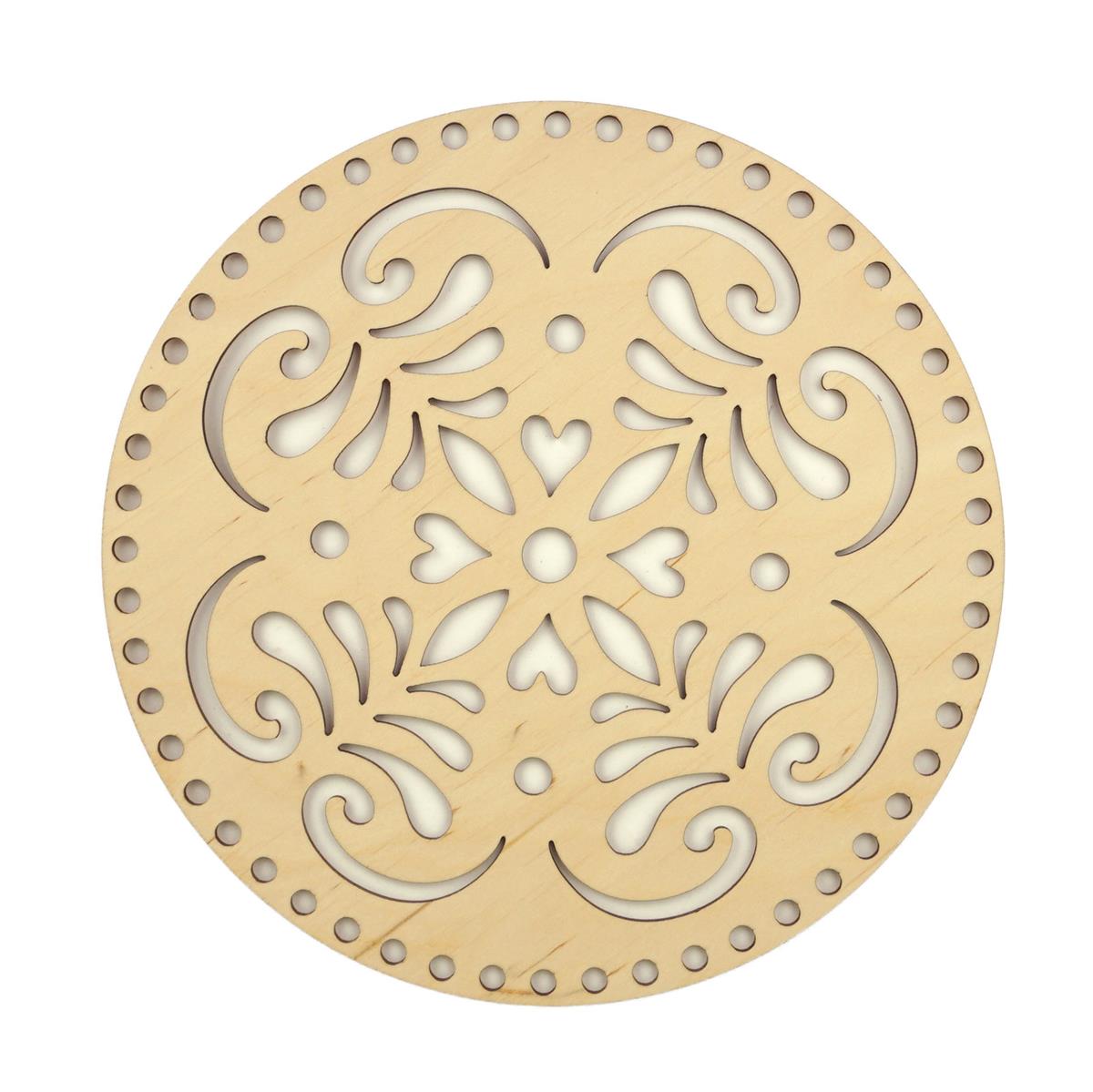 Mandala berkenhout 25 cm hart
