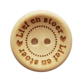 Knoop Lief en stoer 20 mm