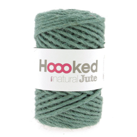 Hoooked jute natural petrol
