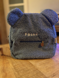 Teddy tasje geborduurd met naam