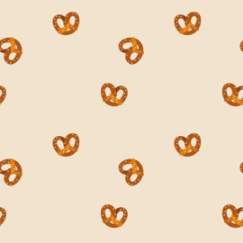 Krakelingen katoen jersey gebroken wit