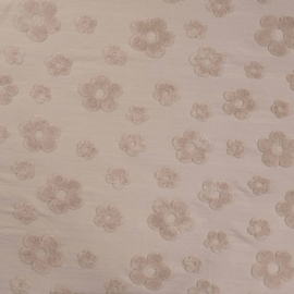 Cotton Flower Jacquard Sand