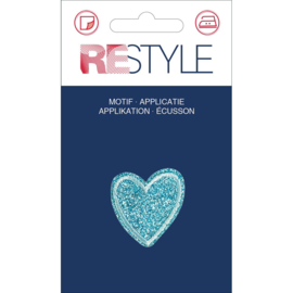 Restyle applicatie hartje blauw