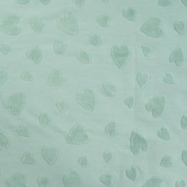 Cotton Heart Jacquard Dusty mint