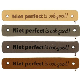 Leren Label niet perfect is ook goed 7x1 cm