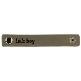 Leren label Little boy 10 x 1,5