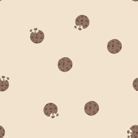 Koekjes katoen jersey gebroken wit