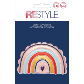 Restyle applicatie regenboog met hartje