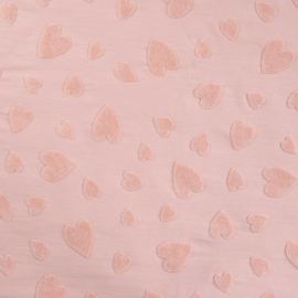 Cotton Heart Jacquard Poudre