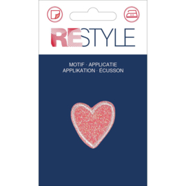 Restyle applicatie hartje roze