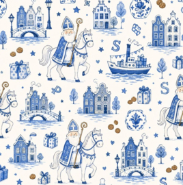 Sint delfsblauw stof eigen collectie