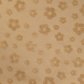Cotton Flower Jacquard Champagne