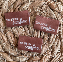Label You are my sunshine