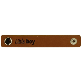 Leren label Little boy 10 x 1,5