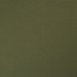 Ottoman jersey stof Effen Bosgroen