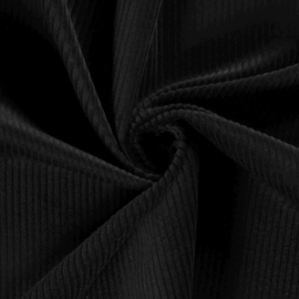 Corduroy 4.5w stof zwart